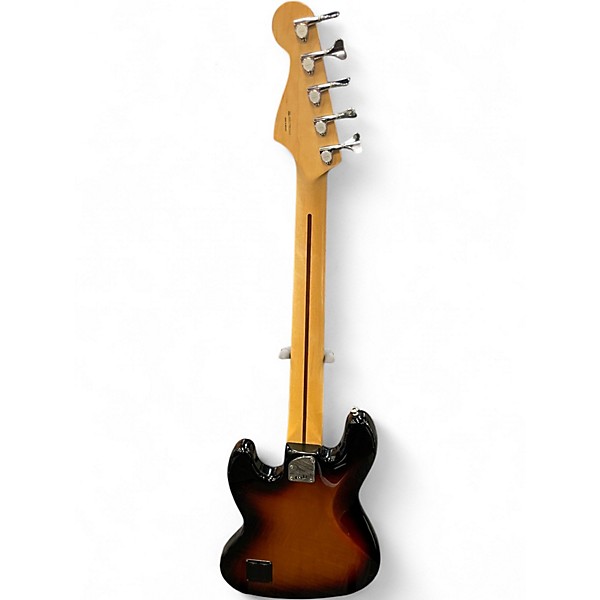 Used Fender Deluxe Active Jazz Bass V 5 String Sunburst Electric Bass Guitar