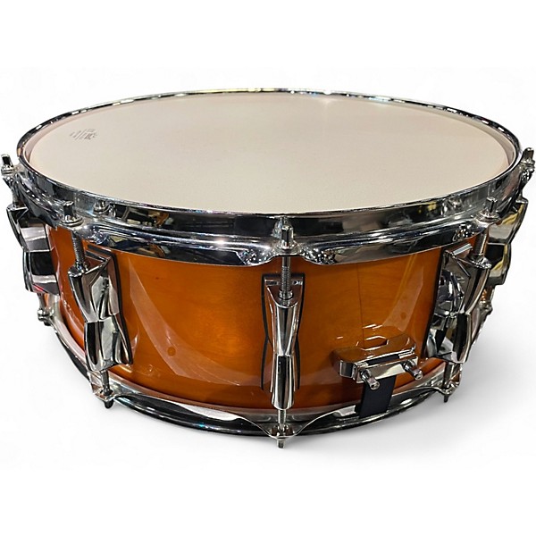 Used Yamaha 5.5X14 Stage Custom Snare Orange Drum
