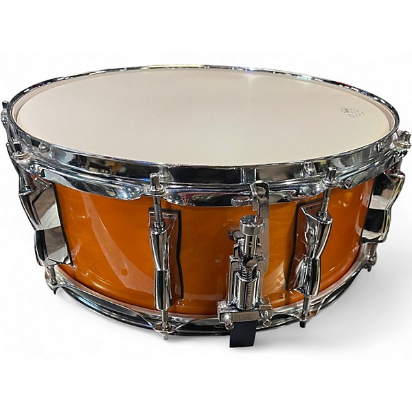Used Yamaha 5.5X14 Stage Custom Snare Orange Drum