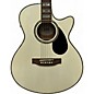 Used ESP Ltd XAC10E Antique White Acoustic Electric Guitar