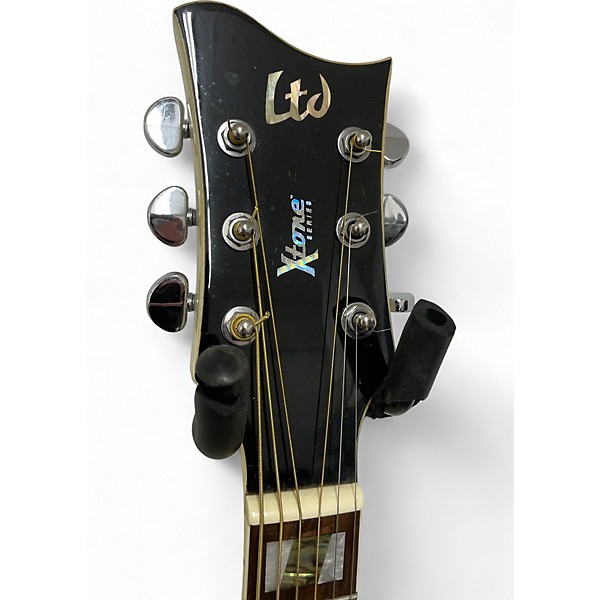 Used ESP Ltd XAC10E Antique White Acoustic Electric Guitar