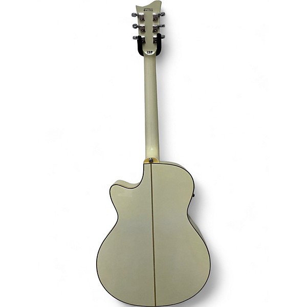 Used ESP Ltd XAC10E Antique White Acoustic Electric Guitar
