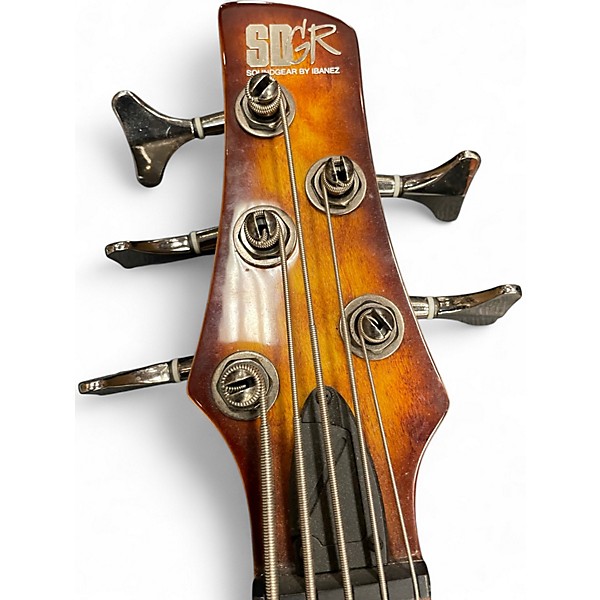 Used Ibanez SR405 5 String Trans Brown Electric Bass Guitar