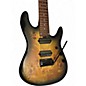 Used Sterling by Music Man Jason Richardson Cutlass 7 natural burl Solid Body Electric Guitar