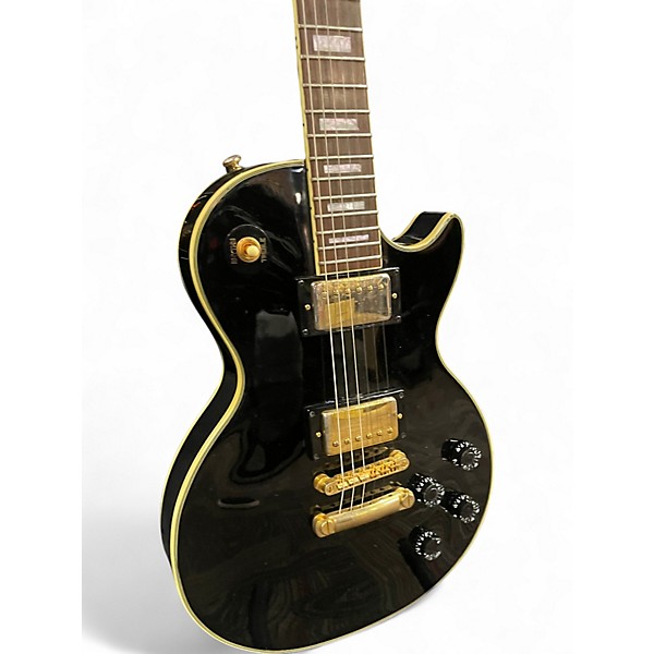 Used Epiphone Les Paul Custom black Solid Body Electric Guitar