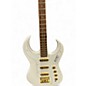Used Burns Bison Model Bass White Electric Bass Guitar