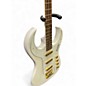 Used Burns Bison Model Bass White Electric Bass Guitar