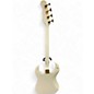 Used Burns Bison Model Bass White Electric Bass Guitar