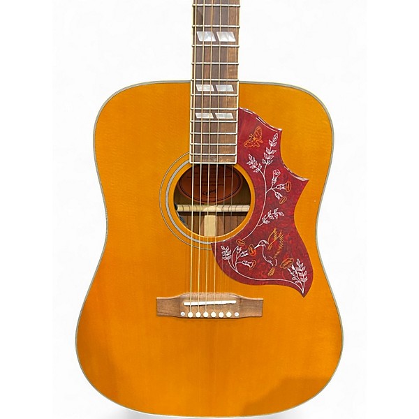 Used Epiphone Hummingbird IBG Antique Natural Acoustic Electric Guitar