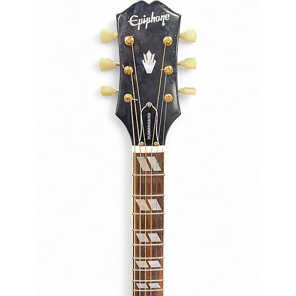 Used Epiphone Hummingbird IBG Antique Natural Acoustic Electric Guitar