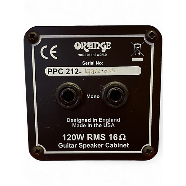 Used Orange Amplifiers PPC212C 2x12 Guitar Cabinet