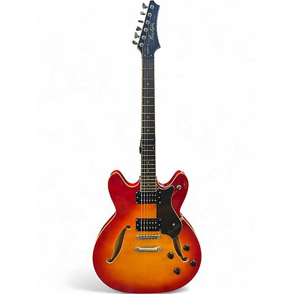 Used Hagstrom Viking II 2 Color Sunburst Hollow Body Electric Guitar