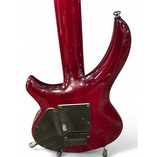 Used Sterling by Music Man Majesty Trans Red Solid Body Electric Guitar