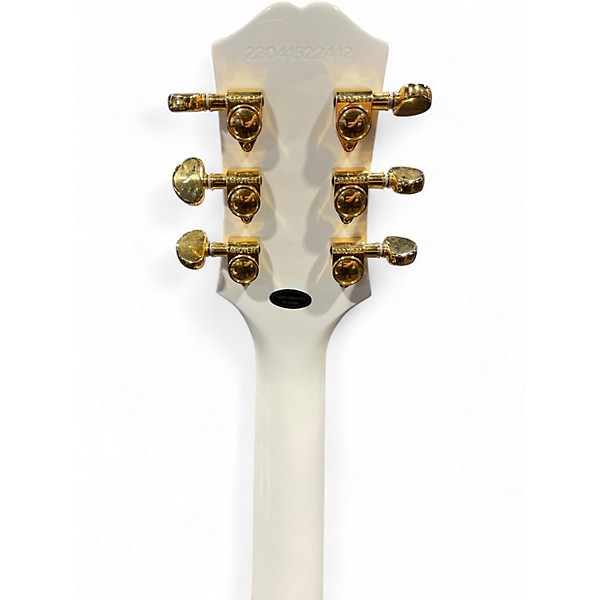 Used Epiphone Les Paul Custom Alpine White Solid Body Electric Guitar