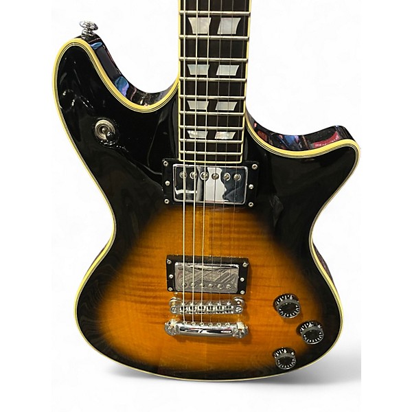 Used Schecter Guitar Research Tempest Custom 2 Tone Sunburst Solid Body Electric Guitar