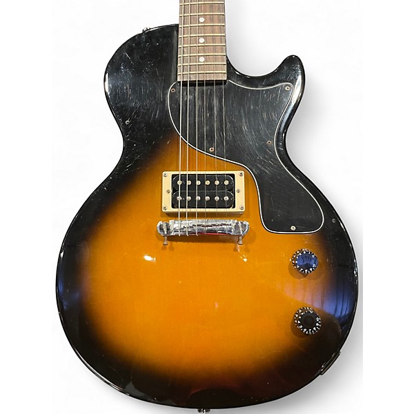 Used Epiphone Les Paul Junior 2 Tone Sunburst Solid Body Electric Guitar