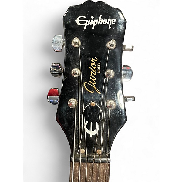 Used Epiphone Les Paul Junior 2 Tone Sunburst Solid Body Electric Guitar