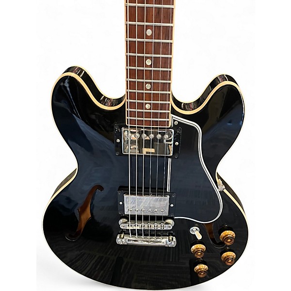 Used Gibson CS336 Plain Top Black Hollow Body Electric Guitar