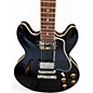 Used Gibson CS336 Plain Top Black Hollow Body Electric Guitar