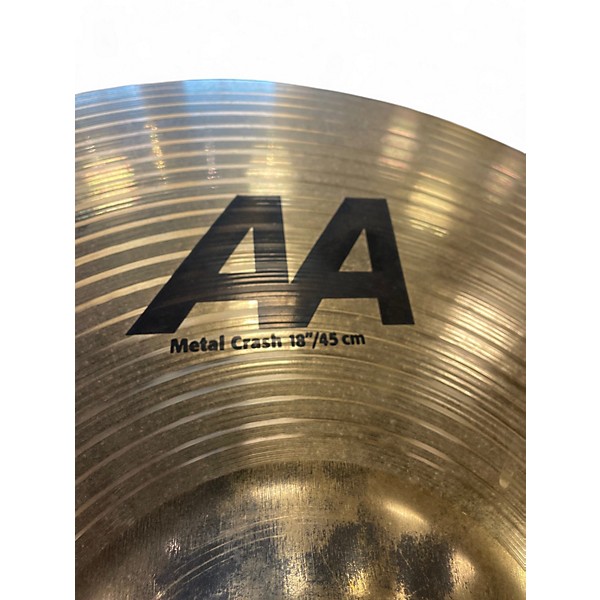 Used SABIAN 18in AA Metal Crash Cymbal
