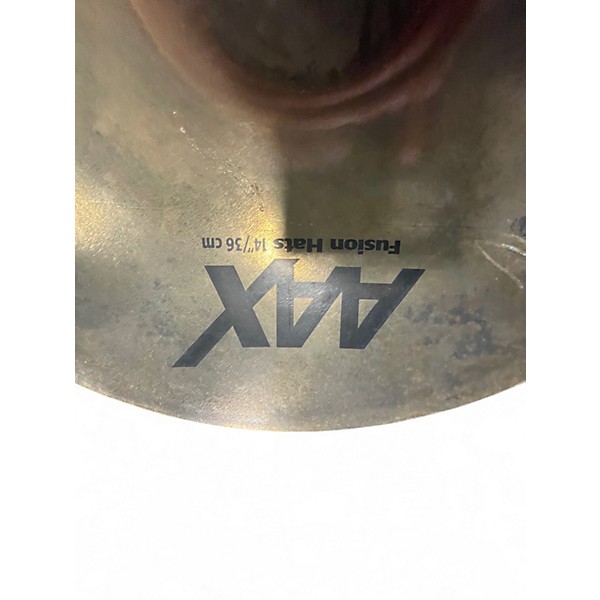 Used SABIAN 14in AAX Fusion Hi Hat Pair Cymbal