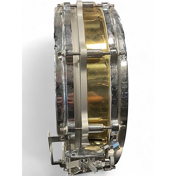 Used Pearl 4X14 Free Floating Snare Brass Drum