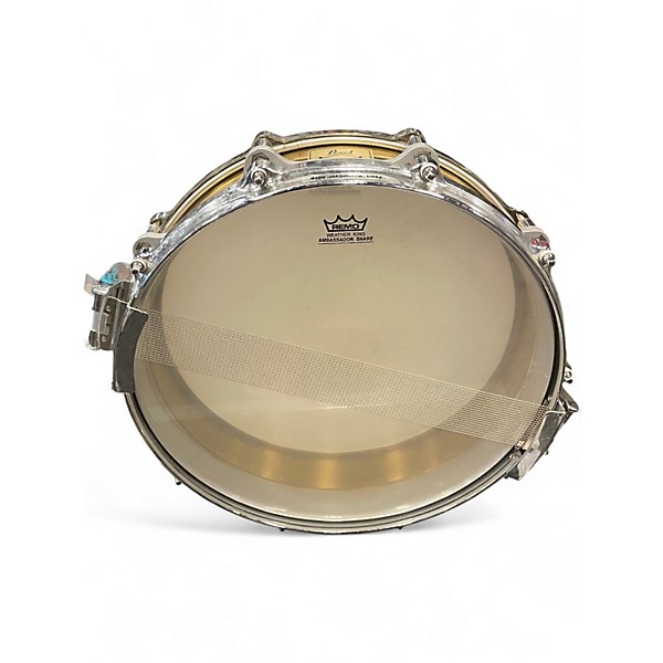Used Pearl 4X14 Free Floating Snare Brass Drum