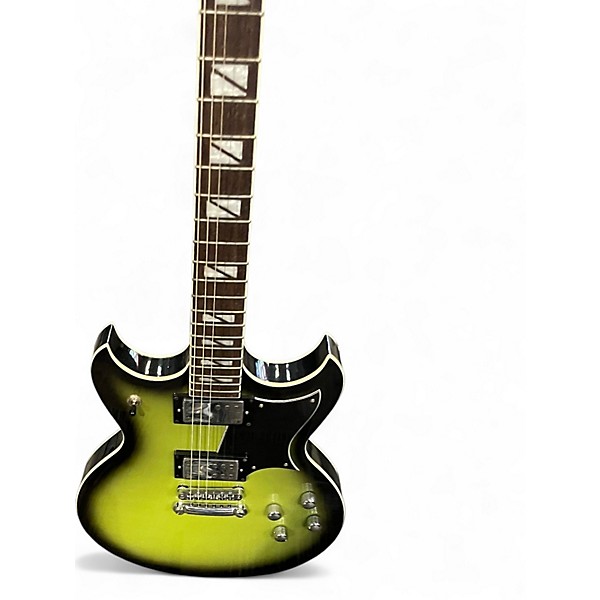 Used Reverend kyle shutt signature green burst Solid Body Electric Guitar