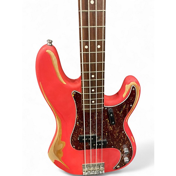 Used Squier Classic Vibe Precision Bass '60s FIEST RED Electric Bass Guitar