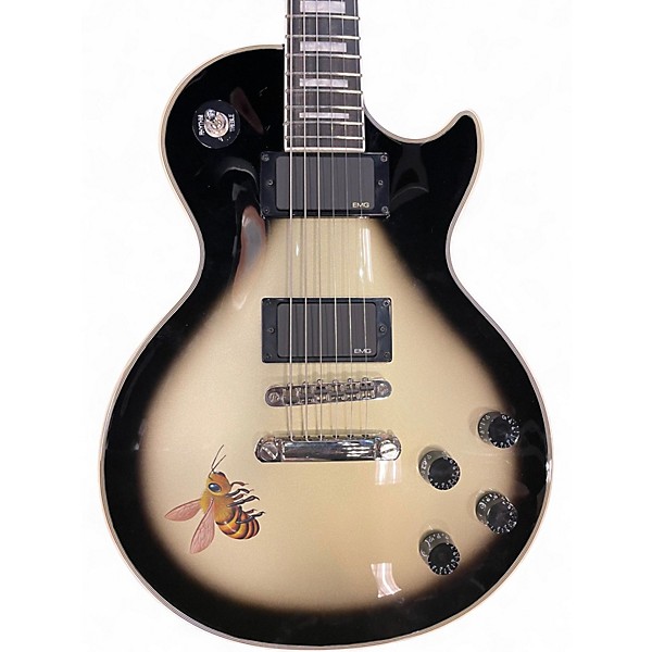 Used Epiphone Les Paul Custom Adam Jones Queen Bee v2 Black to Silver Solid Body Electric Guitar