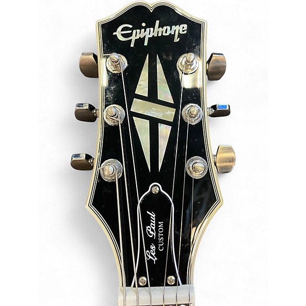 Used Epiphone Les Paul Custom Adam Jones Queen Bee v2 Black to Silver Solid Body Electric Guitar
