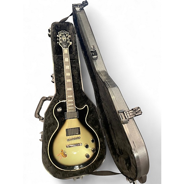 Used Epiphone Les Paul Custom Adam Jones Queen Bee v2 Black to Silver Solid Body Electric Guitar