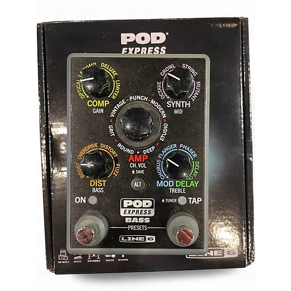 Used Line 6 POD EXPRESS BASS Effect Processor