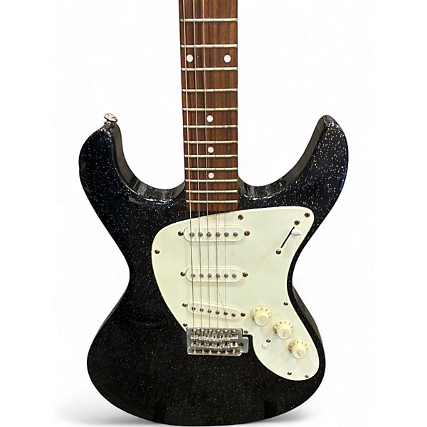 Used Danelectro DANOBLASTER BLACK SPARKLE Solid Body Electric Guitar