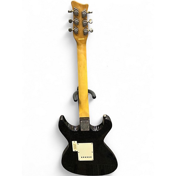 Used Danelectro DANOBLASTER BLACK SPARKLE Solid Body Electric Guitar
