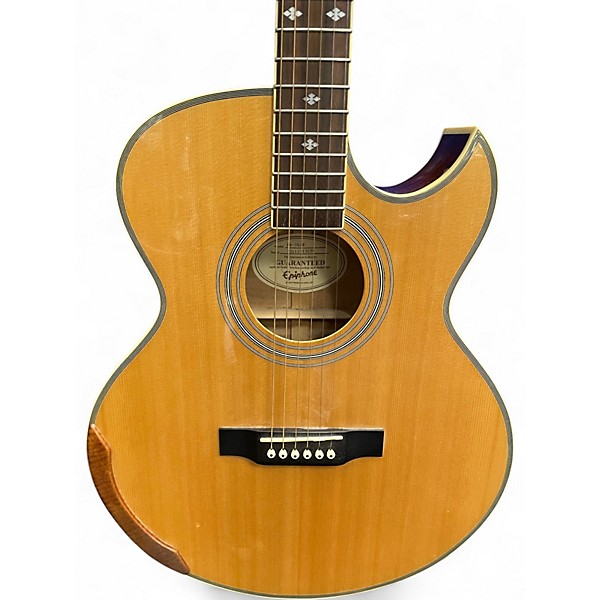 Used Epiphone PR5E Natural Acoustic Electric Guitar