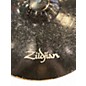 Used Zildjian 18in PITCH BLACK Cymbal