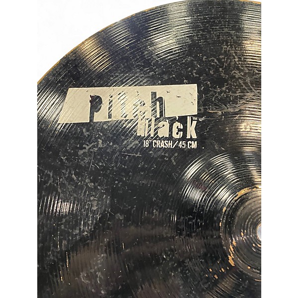 Used Zildjian 18in PITCH BLACK Cymbal