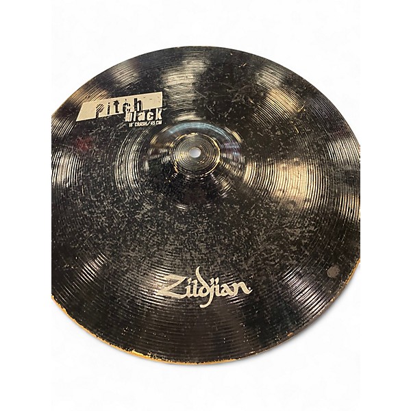 Used Zildjian 18in PITCH BLACK Cymbal