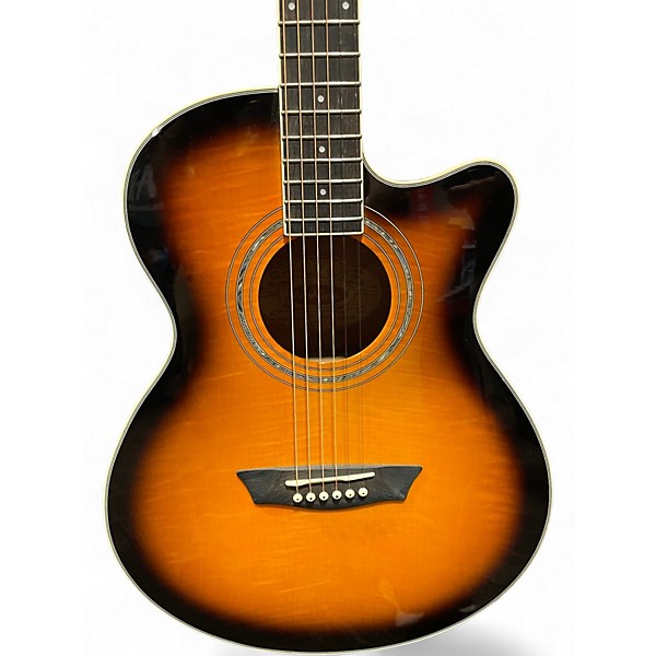 Used Washburn EA15ATB Tobacco Sunburst Acoustic Electric Guitar