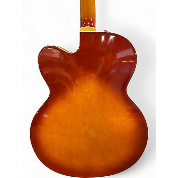 Used 2000s Vantage 655 2 Tone Sunburst Hollow Body Electric Guitar