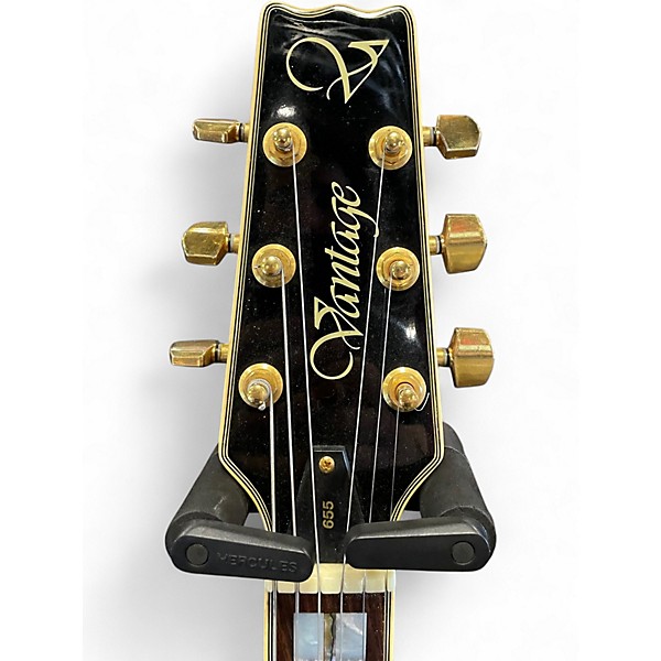 Used 2000s Vantage 655 2 Tone Sunburst Hollow Body Electric Guitar