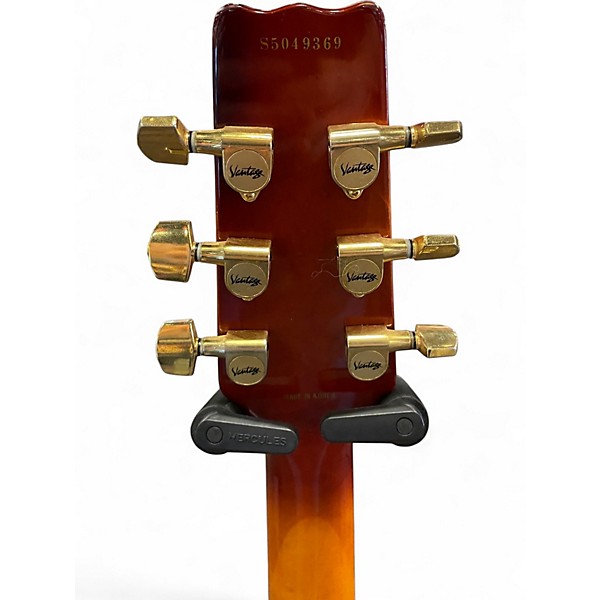 Used 2000s Vantage 655 2 Tone Sunburst Hollow Body Electric Guitar