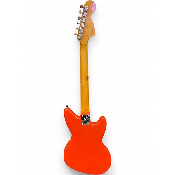 Used Fender Jagstang Left Handed Fiesta Red Electric Guitar