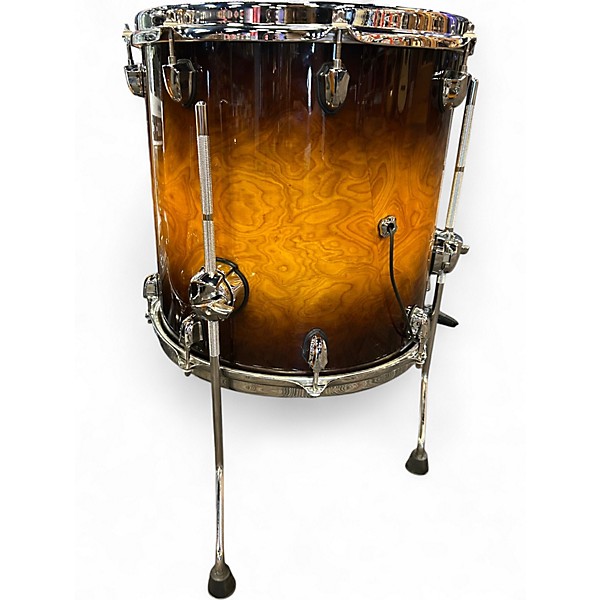 Used Mapex 5 Piece Black Panther Velvatone Butterburst Drum Kit