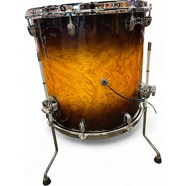 Used Mapex 5 Piece Black Panther Velvatone Butterburst Drum Kit