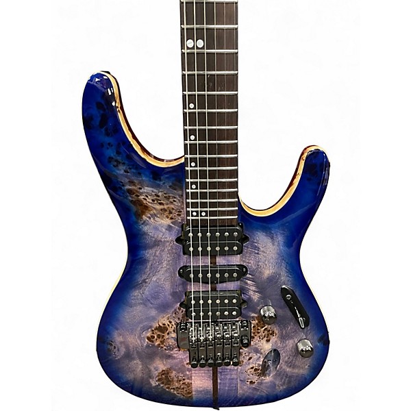 Used Ibanez S1070PBZ Cerulean Blue Solid Body Electric Guitar