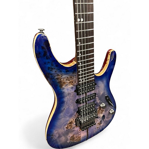 Used Ibanez S1070PBZ Cerulean Blue Solid Body Electric Guitar