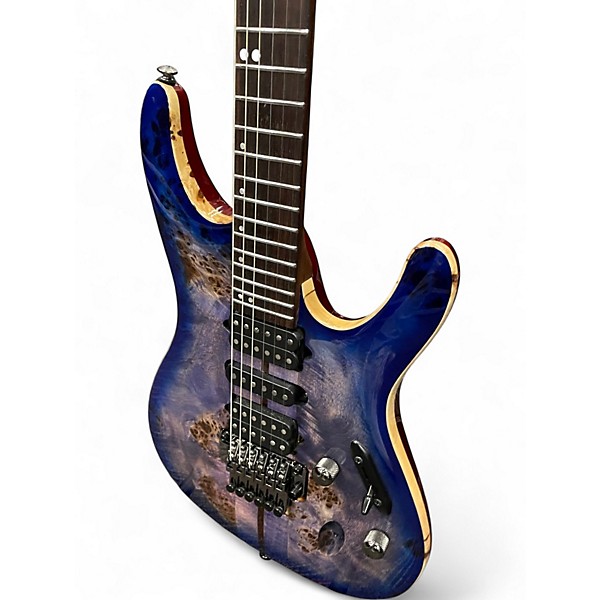 Used Ibanez S1070PBZ Cerulean Blue Solid Body Electric Guitar