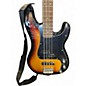 Used Squier Precision Bass 2 Tone Sunburst Electric Bass Guitar